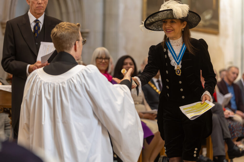 The declaration of the new High Sheriff at St Albans Cathedral. Photo by Toby Shepheard.
