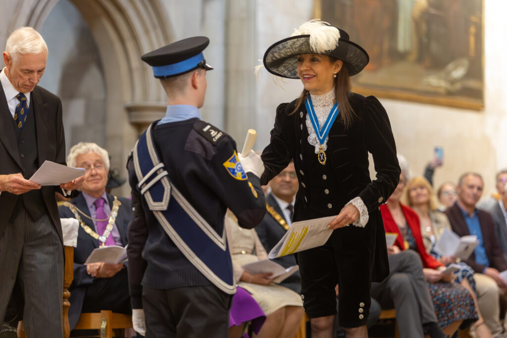 The declaration of the new High Sheriff at St Albans Cathedral. Photo by Toby Shepheard.