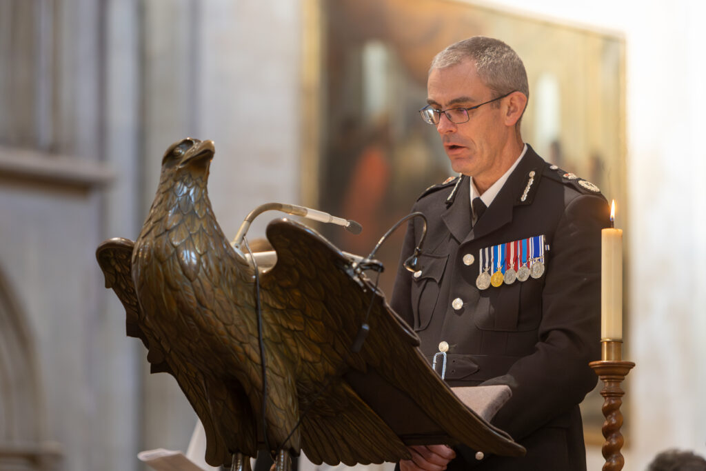 The declaration of the new High Sheriff at St Albans Cathedral. Photo by Toby Shepheard.