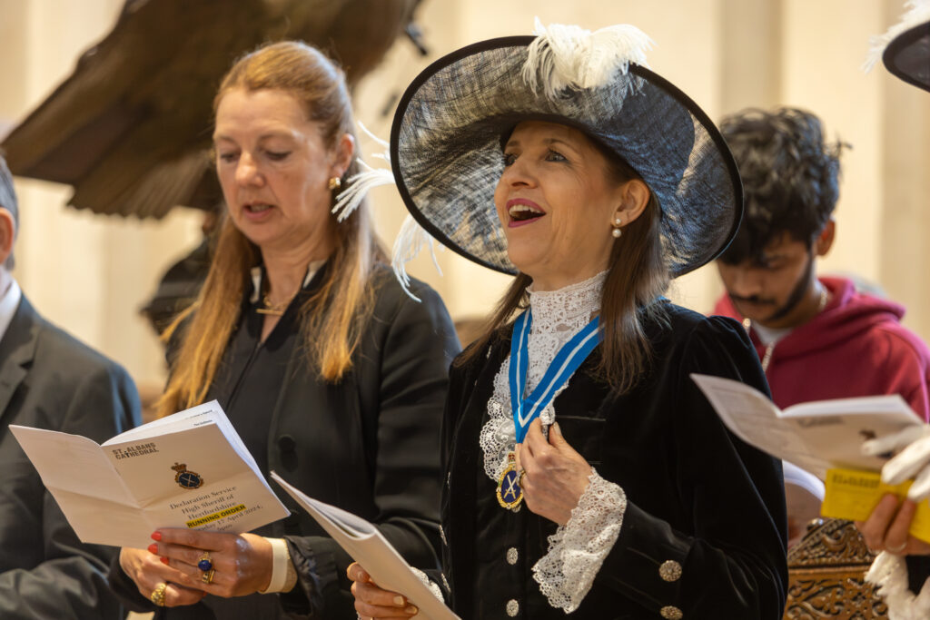 The declaration of the new High Sheriff at St Albans Cathedral. Photo by Toby Shepheard.