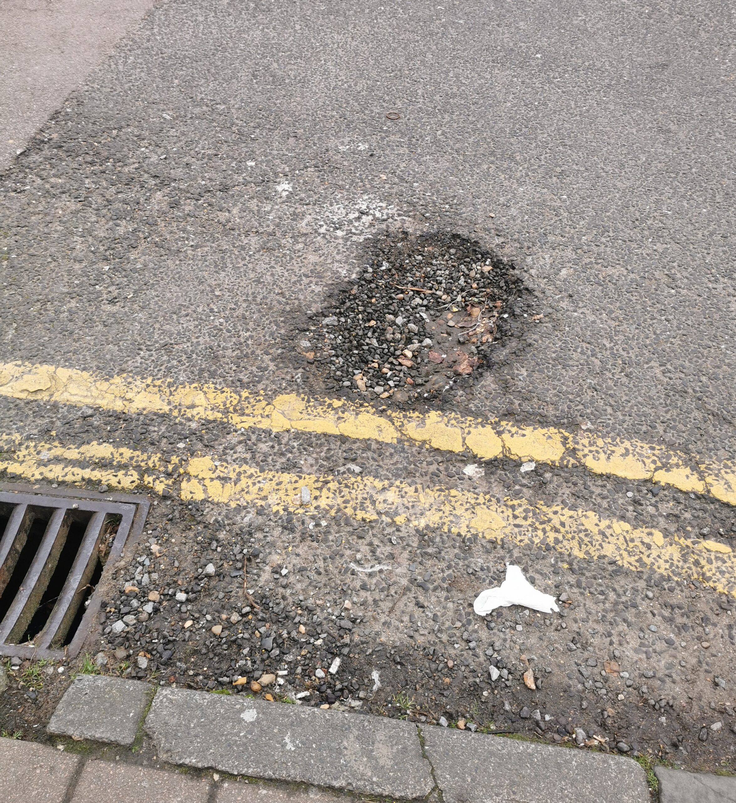 A pothole.
