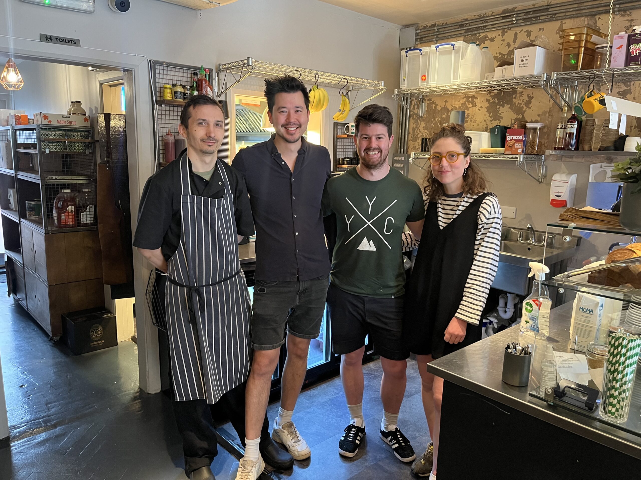 Chris Evans (second from left) with the Marmalade team.