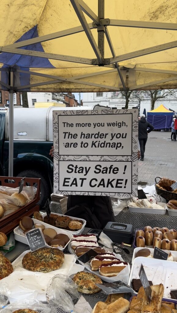 Sharon Heard sells baked goods.