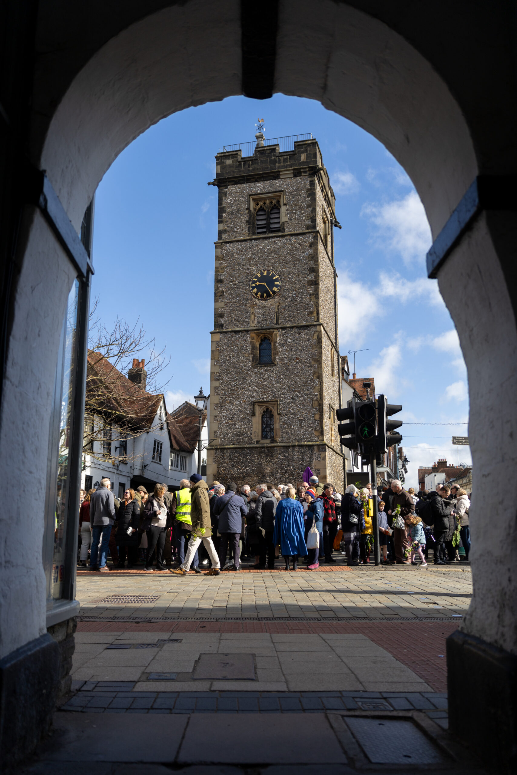 Palm Sunday at St Albans Cathedral. Photo: Toby Shepheard