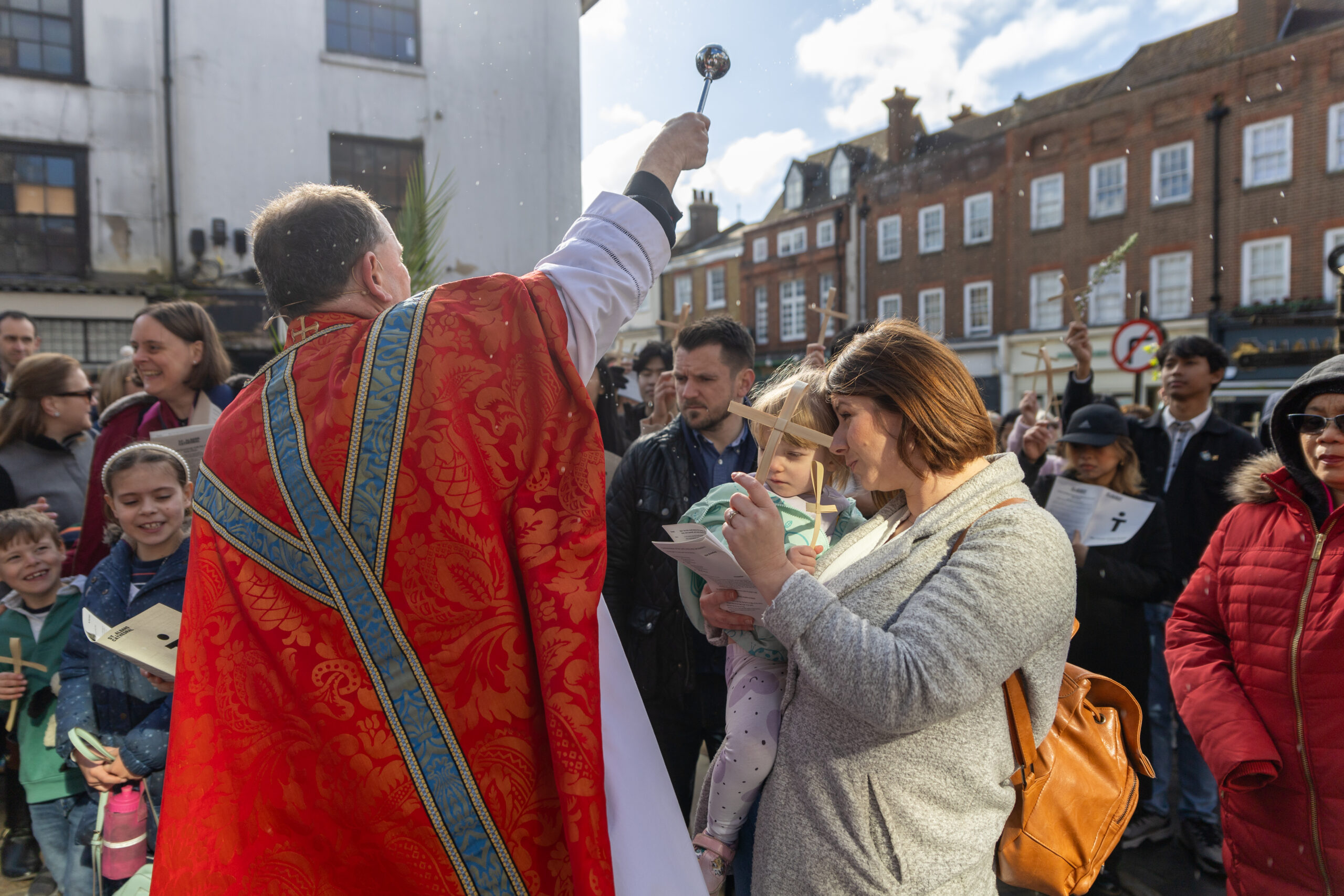 Palm Sunday at St Albans Cathedral. Photo: Toby Shepheard