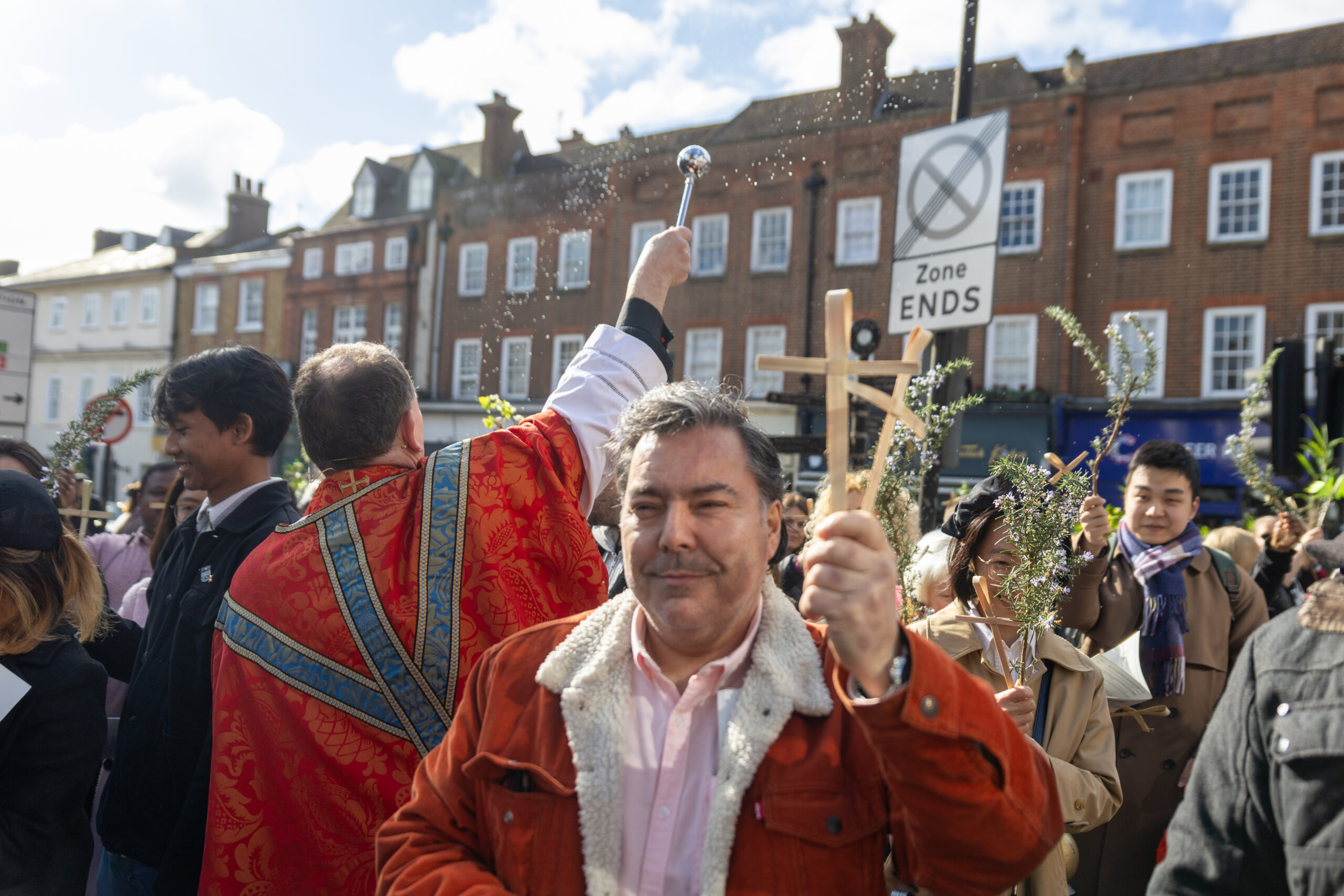 Palm Sunday at St Albans Cathedral. Photo: Toby Shepheard
