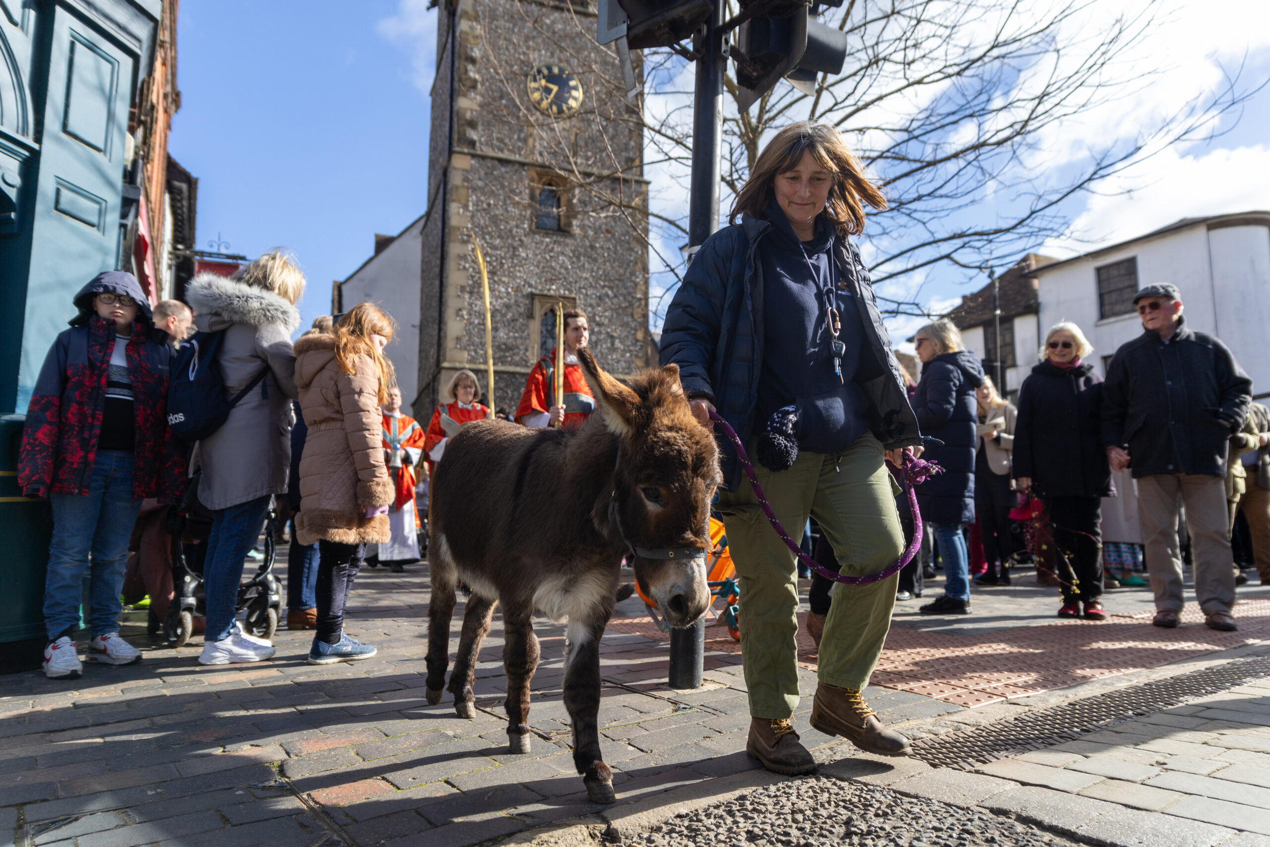 Palm Sunday at St Albans Cathedral. Photo: Toby Shepheard