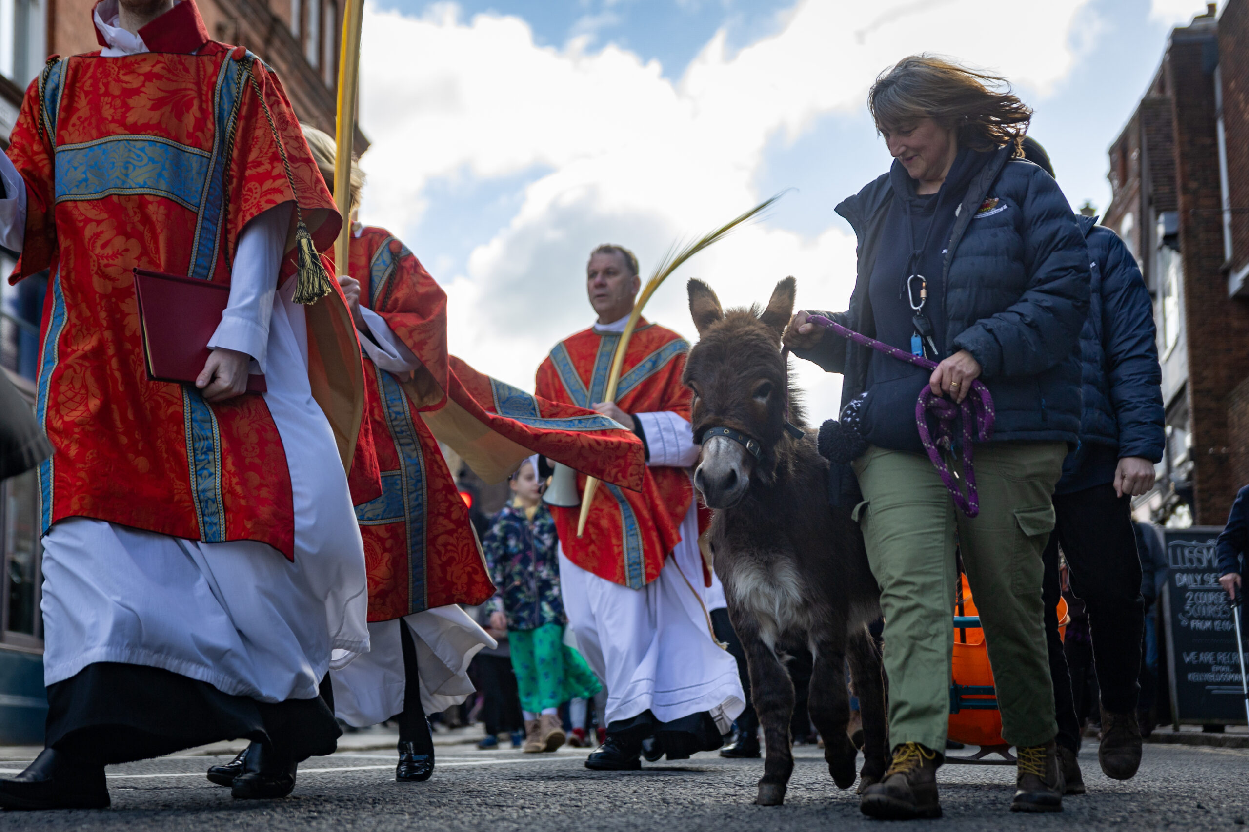 Palm Sunday at St Albans Cathedral. Photo: Toby Shepheard
