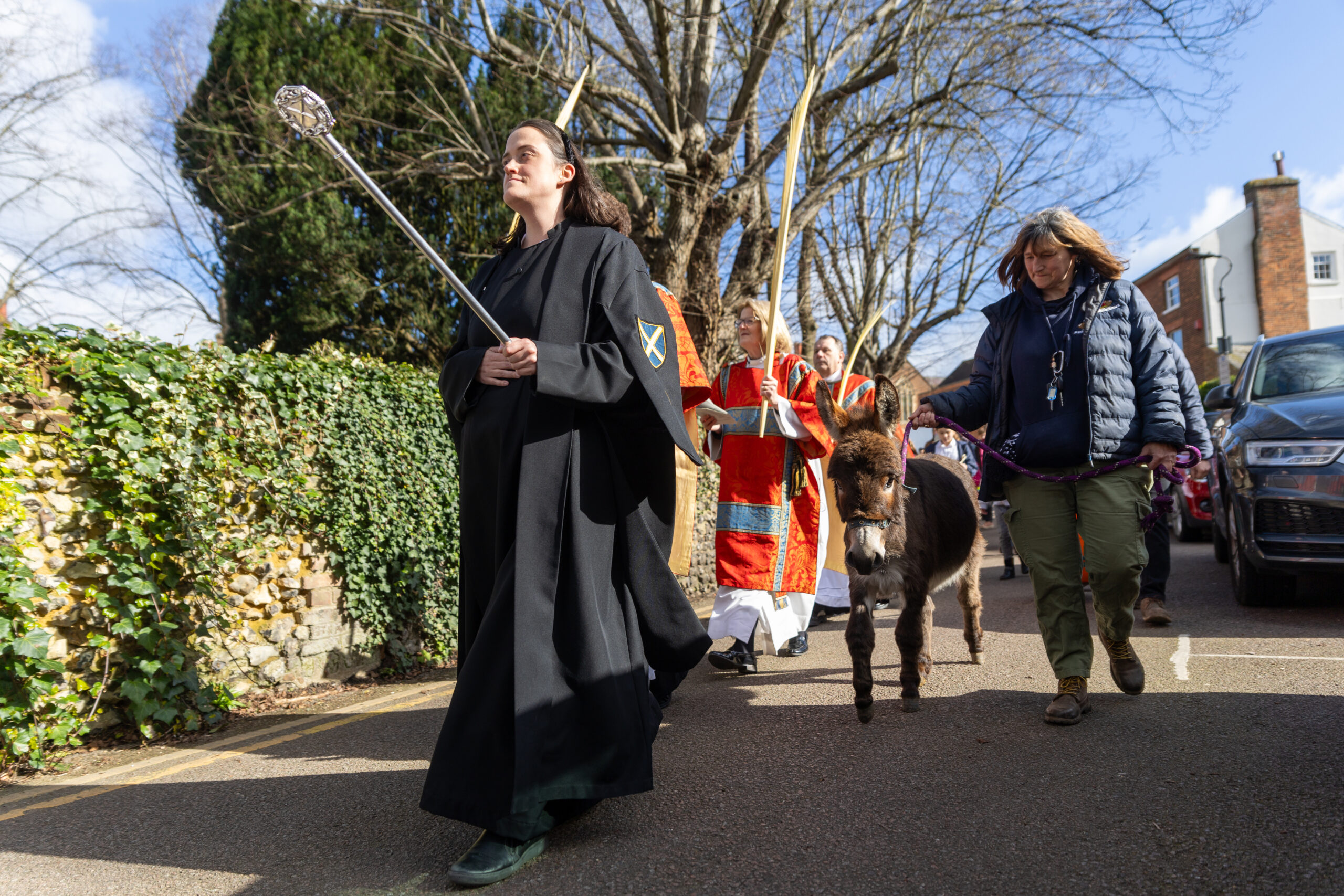 Palm Sunday at St Albans Cathedral. Photo: Toby Shepheard