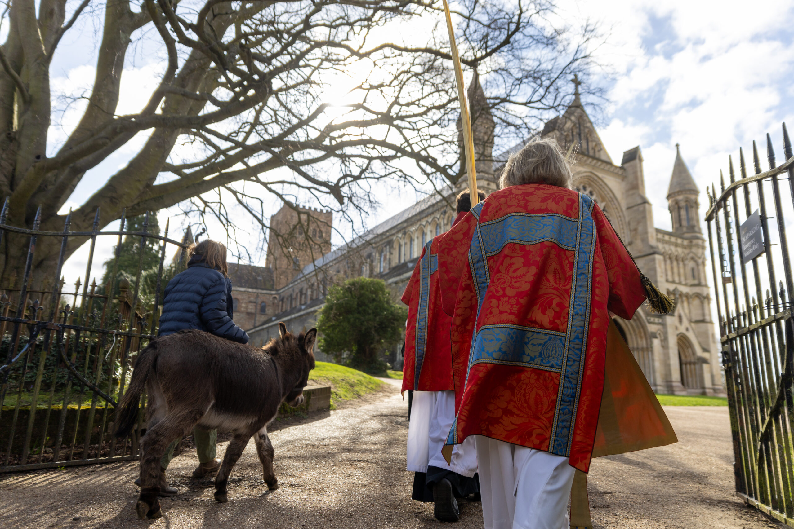Palm Sunday at St Albans Cathedral. Photo: Toby Shepheard