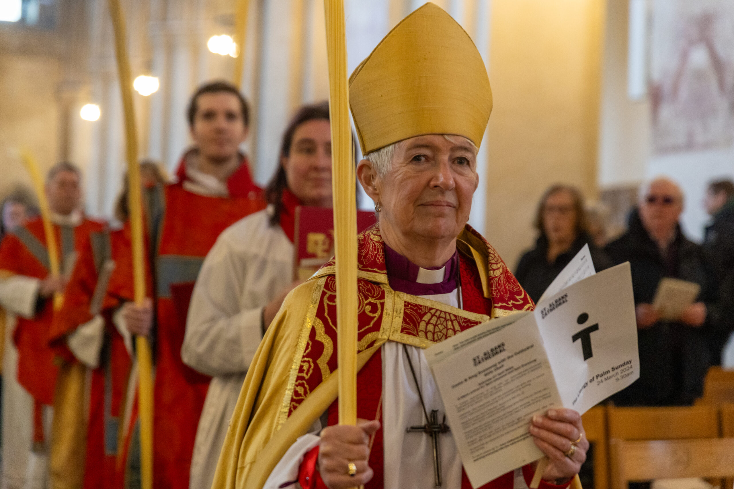 Palm Sunday at St Albans Cathedral. Photo: Toby Shepheard