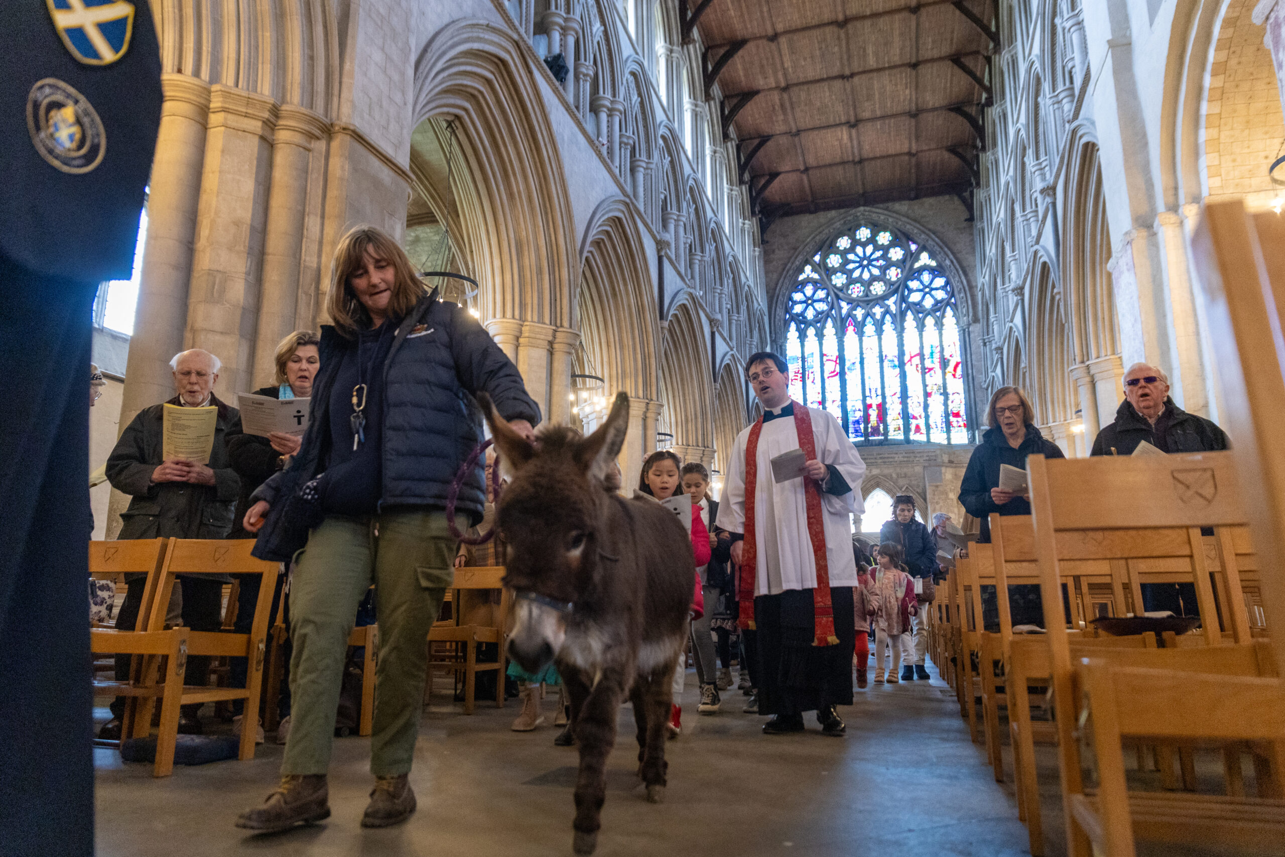 Palm Sunday at St Albans Cathedral. Photo: Toby Shepheard