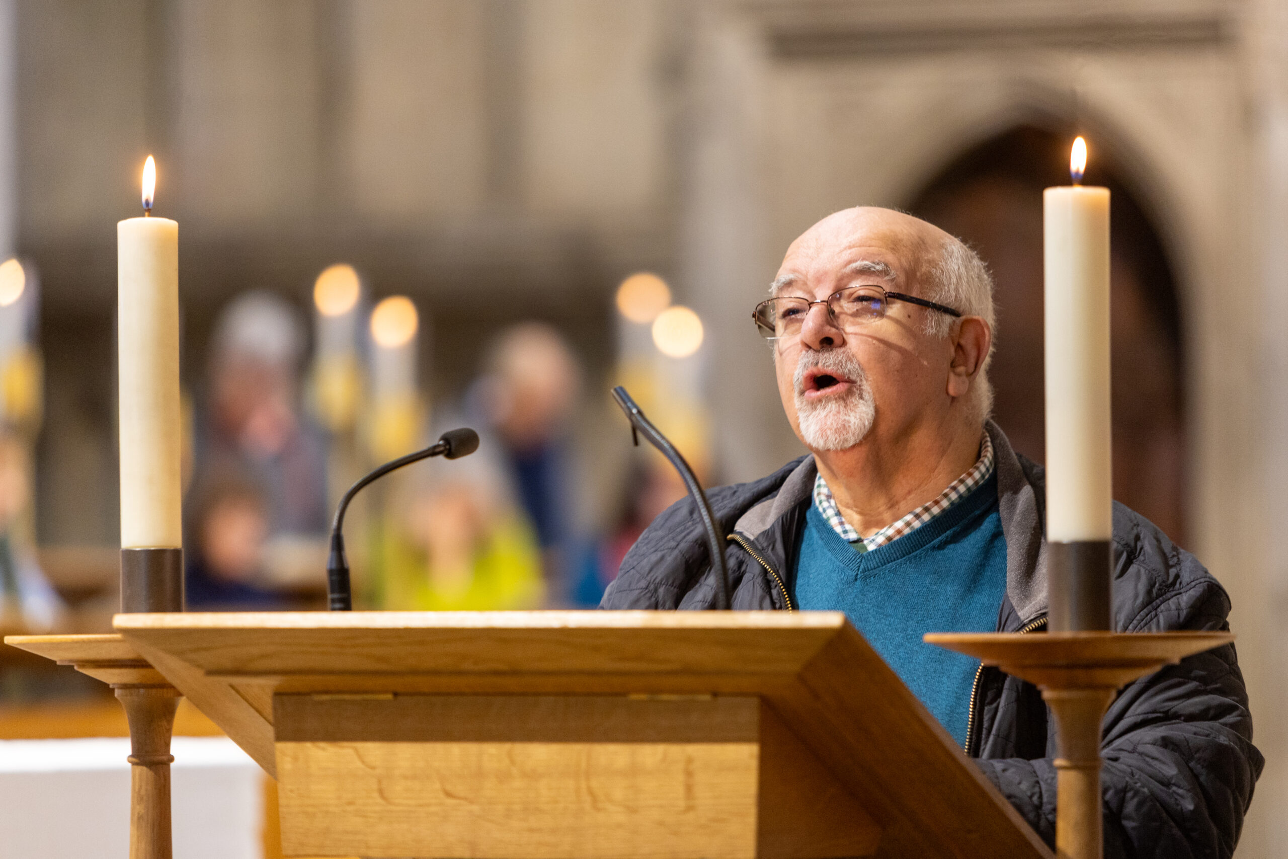 Palm Sunday at St Albans Cathedral. Photo: Toby Shepheard