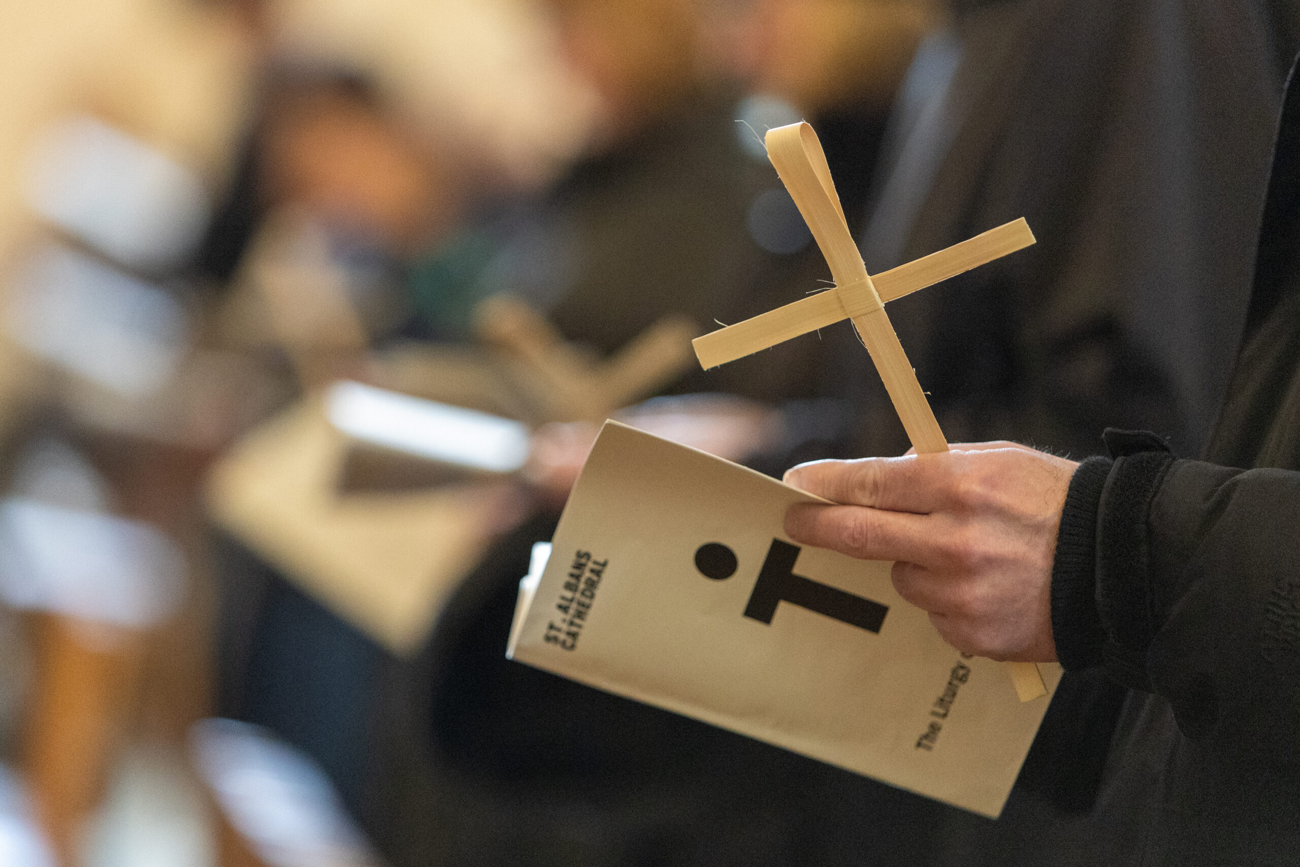 Palm Sunday at St Albans Cathedral. Photo: Toby Shepheard