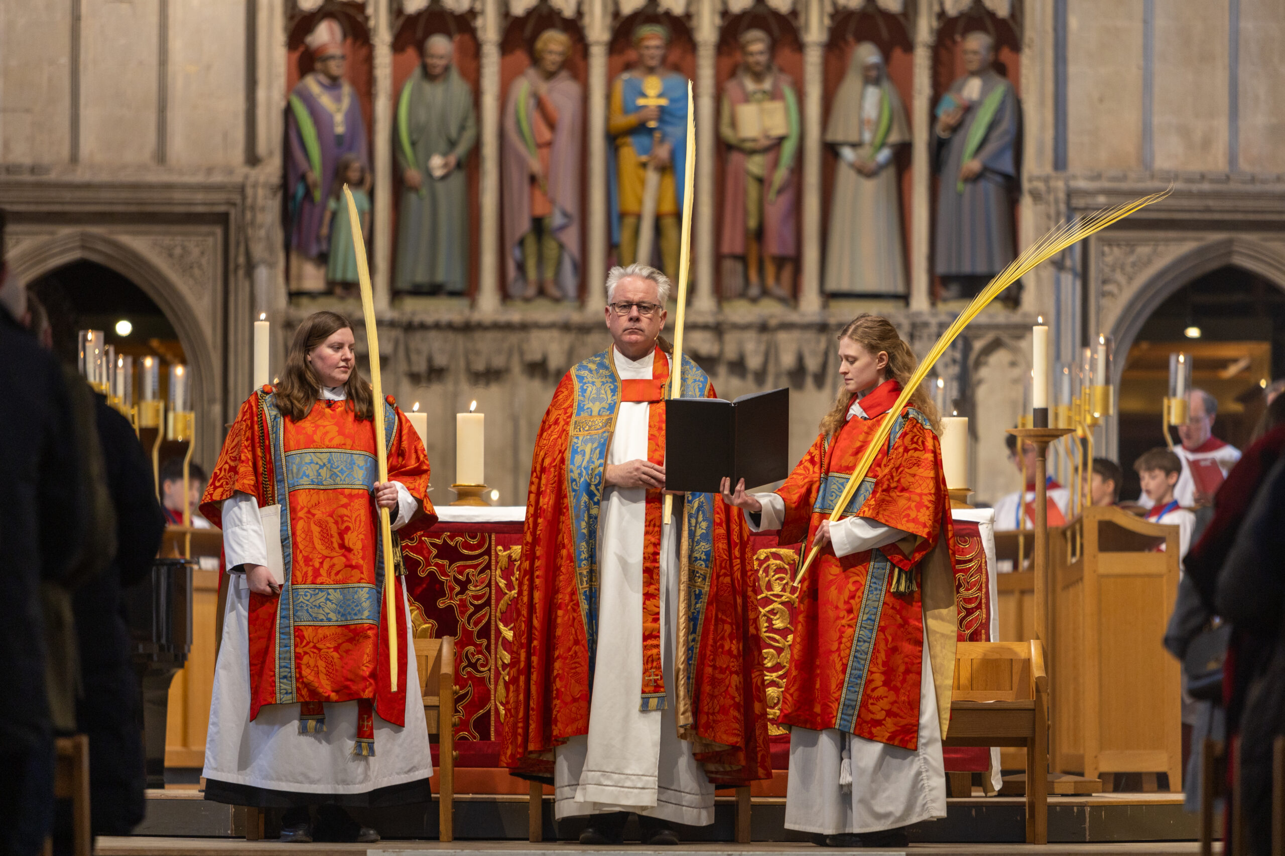 Palm Sunday at St Albans Cathedral. Photo: Toby Shepheard