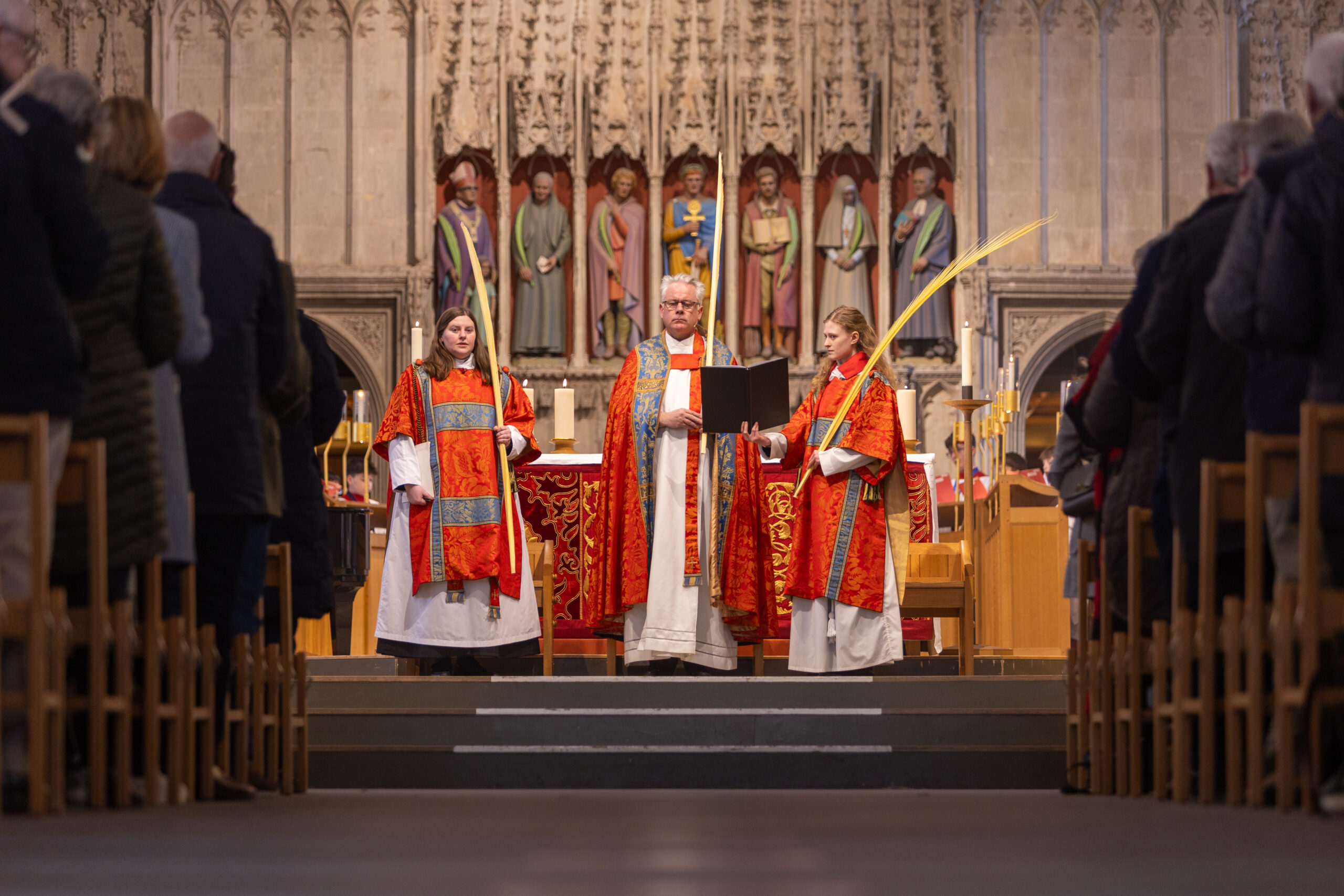 Palm Sunday at St Albans Cathedral. Photo: Toby Shepheard