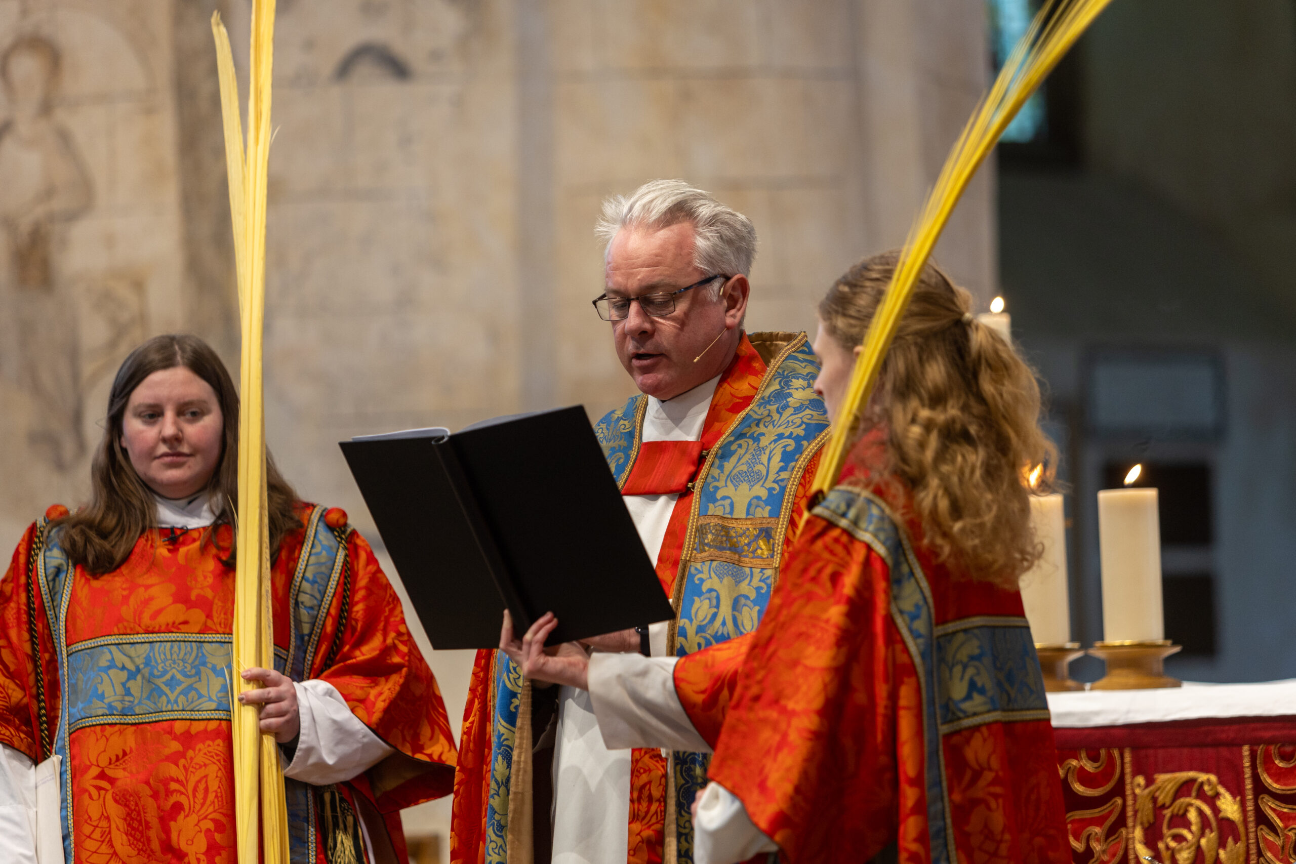 Palm Sunday at St Albans Cathedral. Photo: Toby Shepheard
