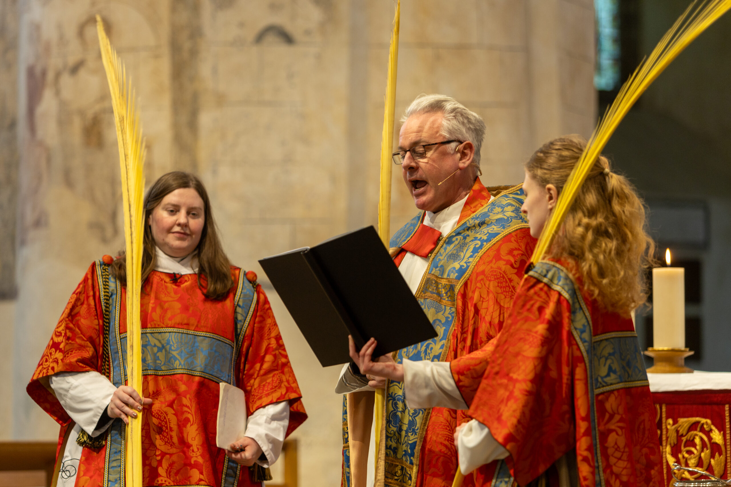 Palm Sunday at St Albans Cathedral. Photo: Toby Shepheard