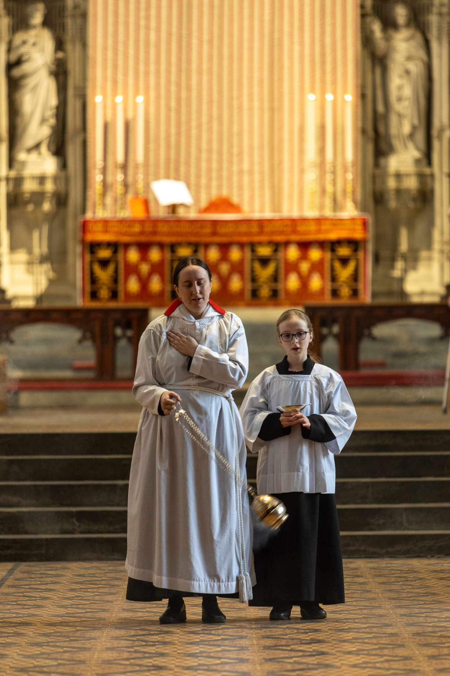 Palm Sunday at St Albans Cathedral. Photo: Toby Shepheard