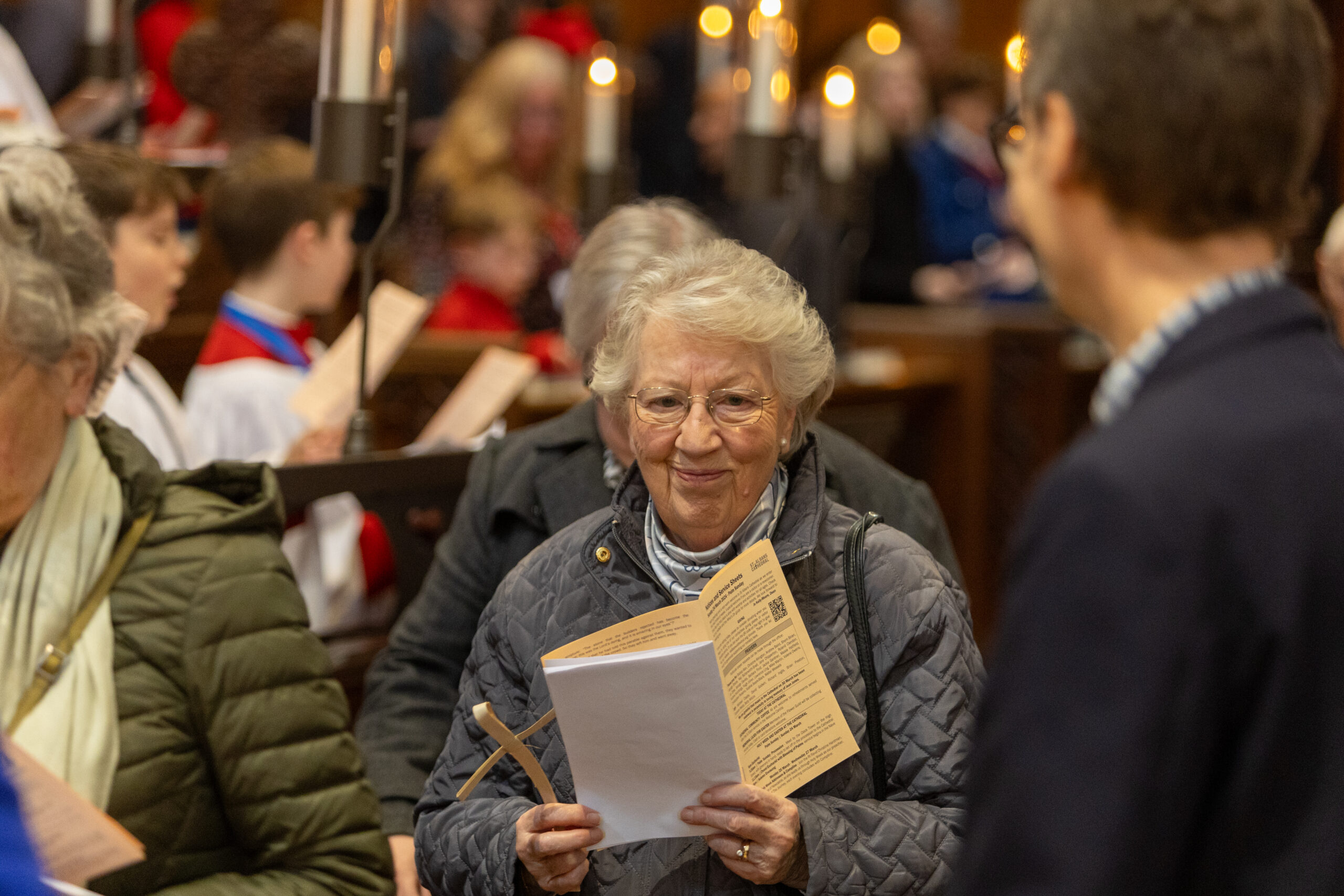Palm Sunday at St Albans Cathedral. Photo: Toby Shepheard