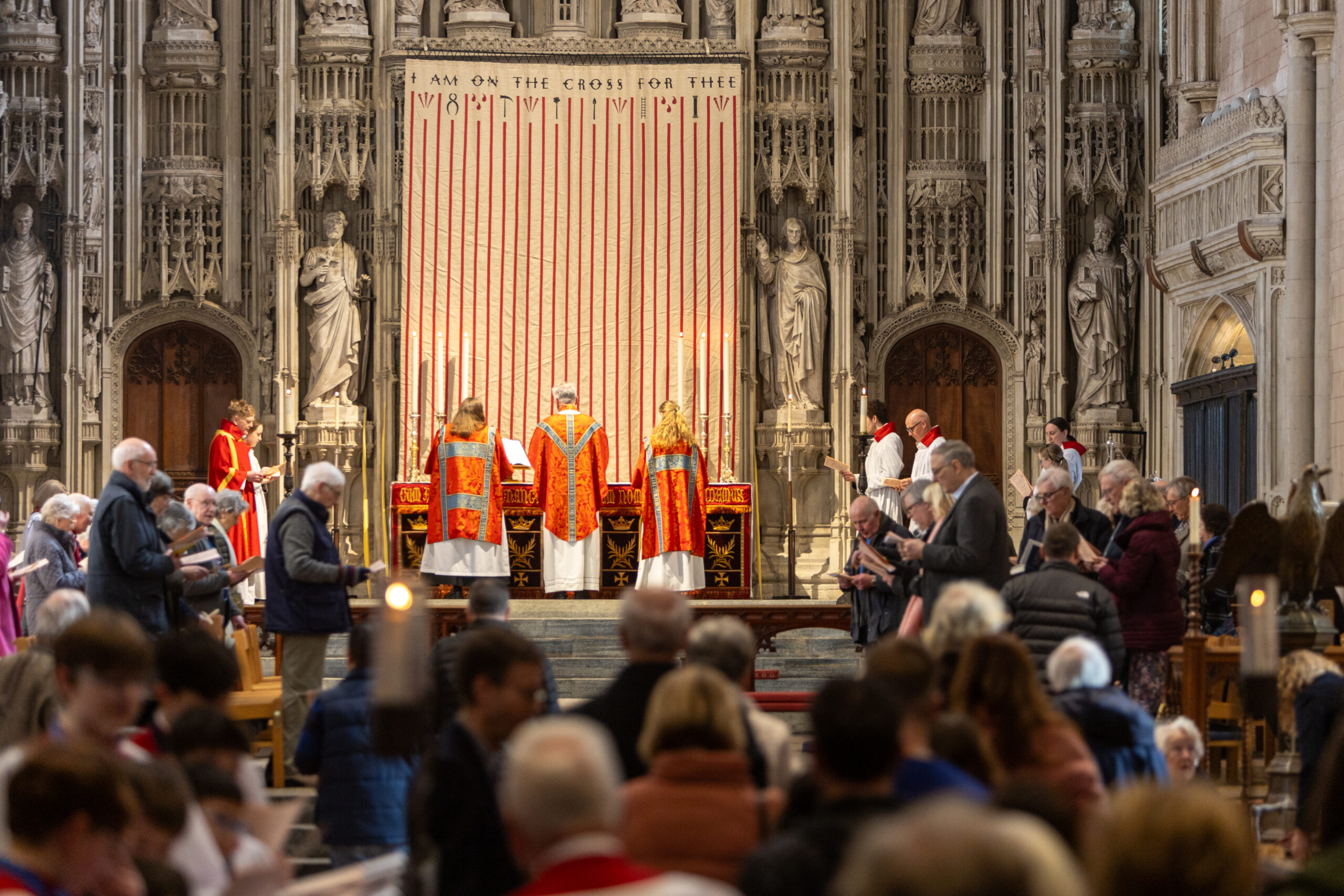 Palm Sunday at St Albans Cathedral. Photo: Toby Shepheard