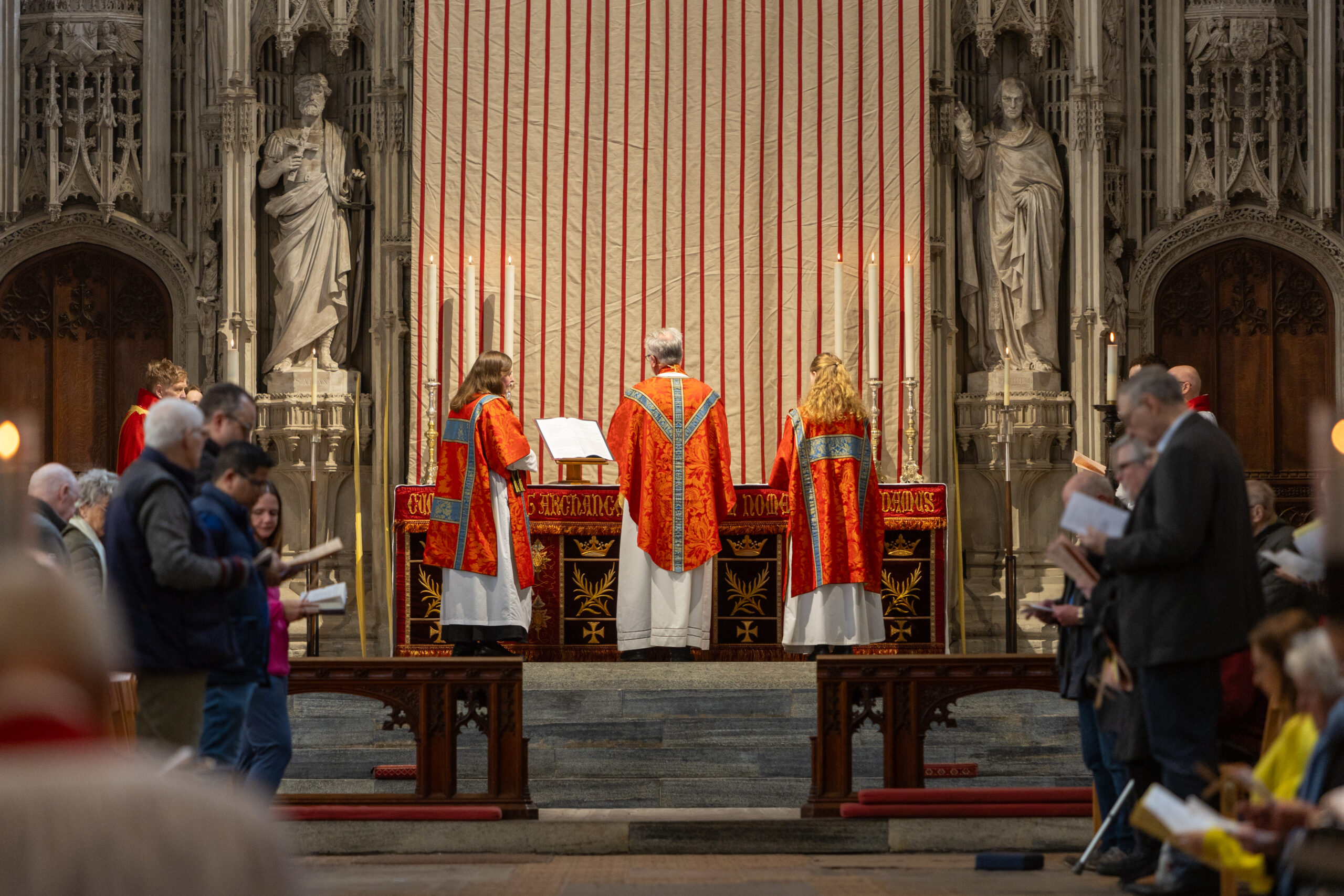 Palm Sunday at St Albans Cathedral. Photo: Toby Shepheard