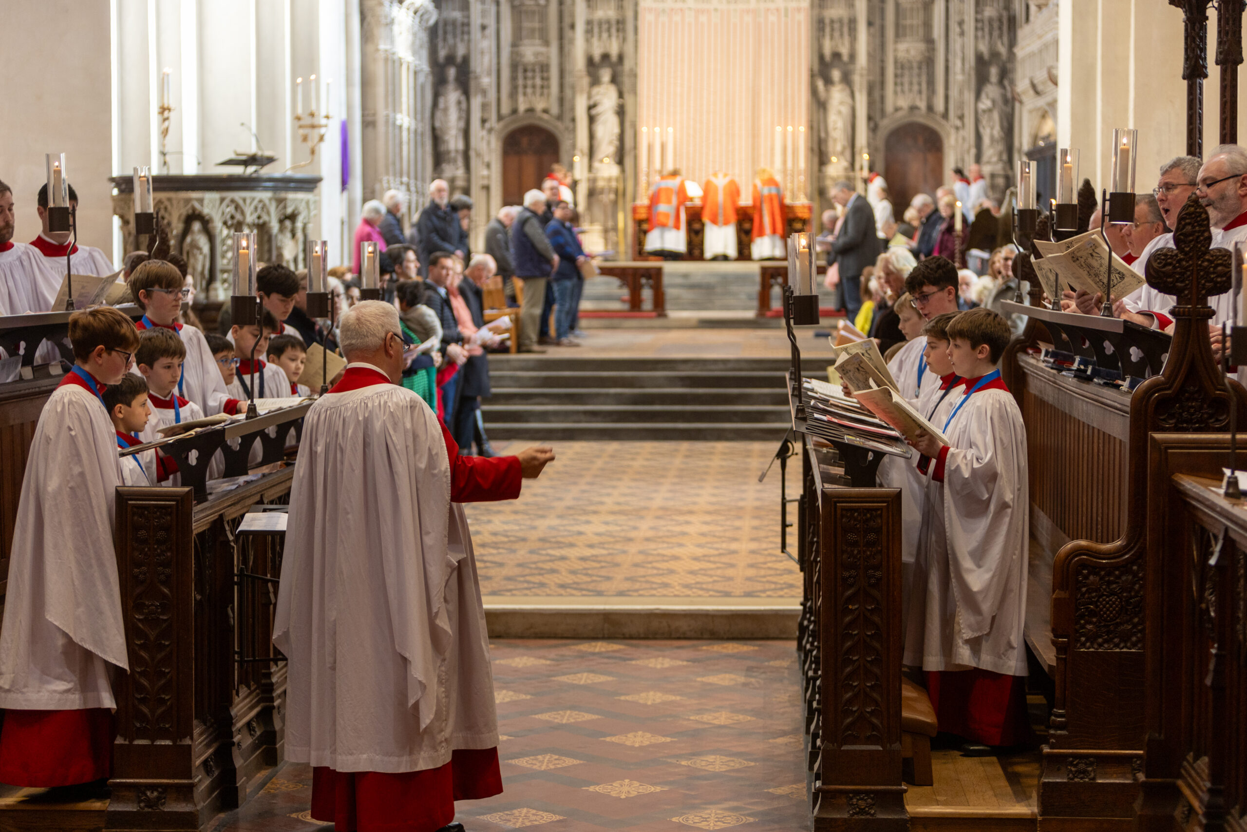 Palm Sunday at St Albans Cathedral. Photo: Toby Shepheard