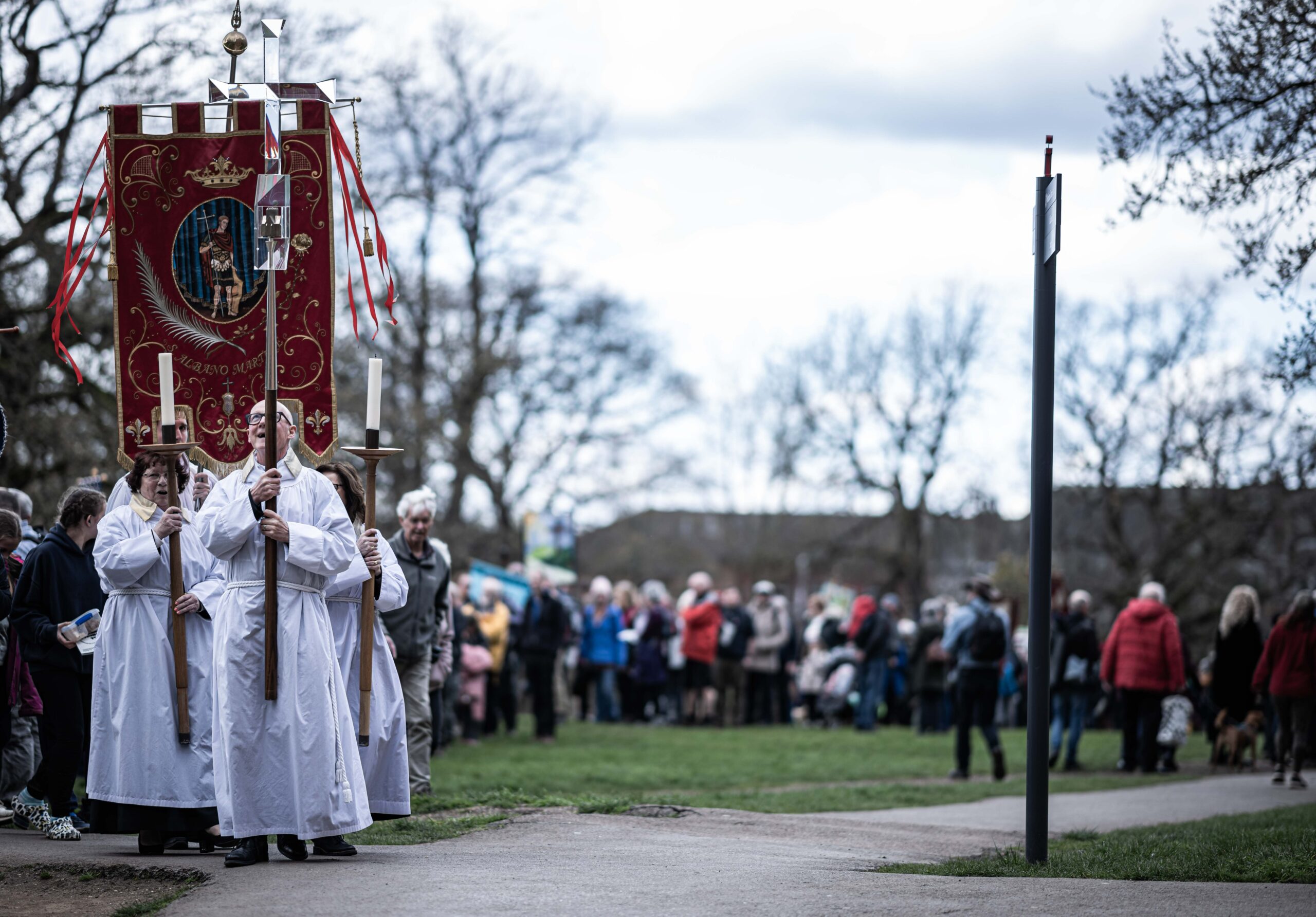 Easter Monday pilgrimage and service. Photo: Gregory Owain.
