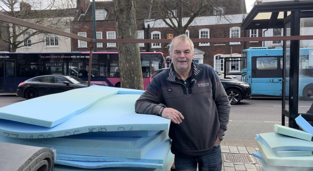 Paul Chilton’s parents worked on the same foam stall he does today