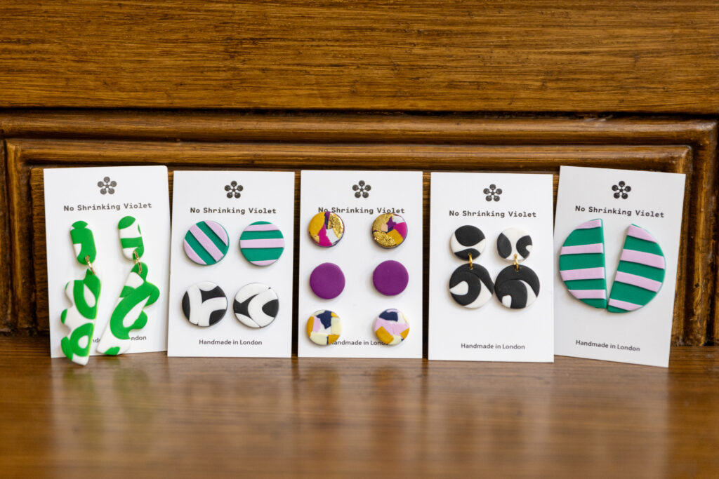 Earrings from No Shrinking Violet. Photo: Toby Shepheard.
