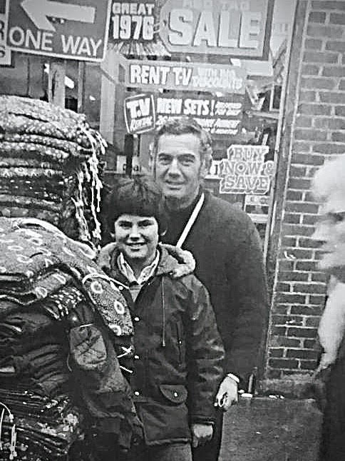 Richard Green with his dad.