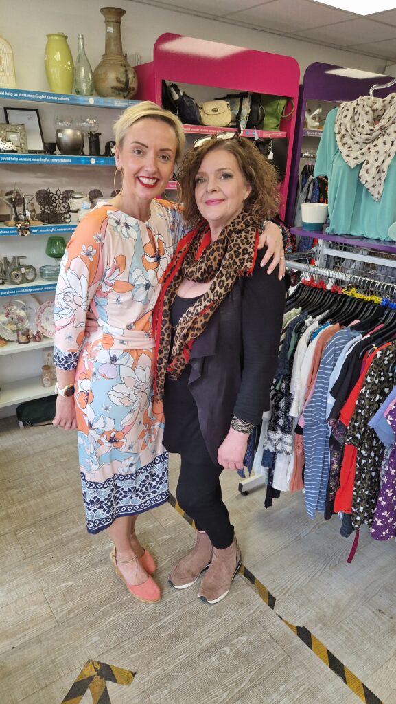 Lisa Wisdom with manager Alex Berry at Age UK in Marshalswick.