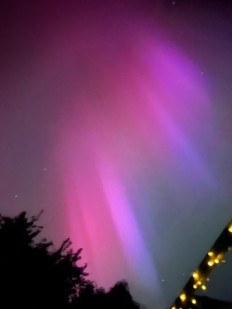 The Northern Lights - or aurora borealis - photographed by Sandy Denyer.