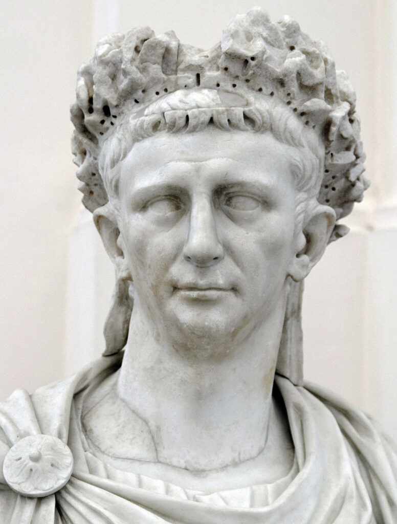 Emperor Claudius. Credit to Farnese Collection, Naples National Archeological Museum