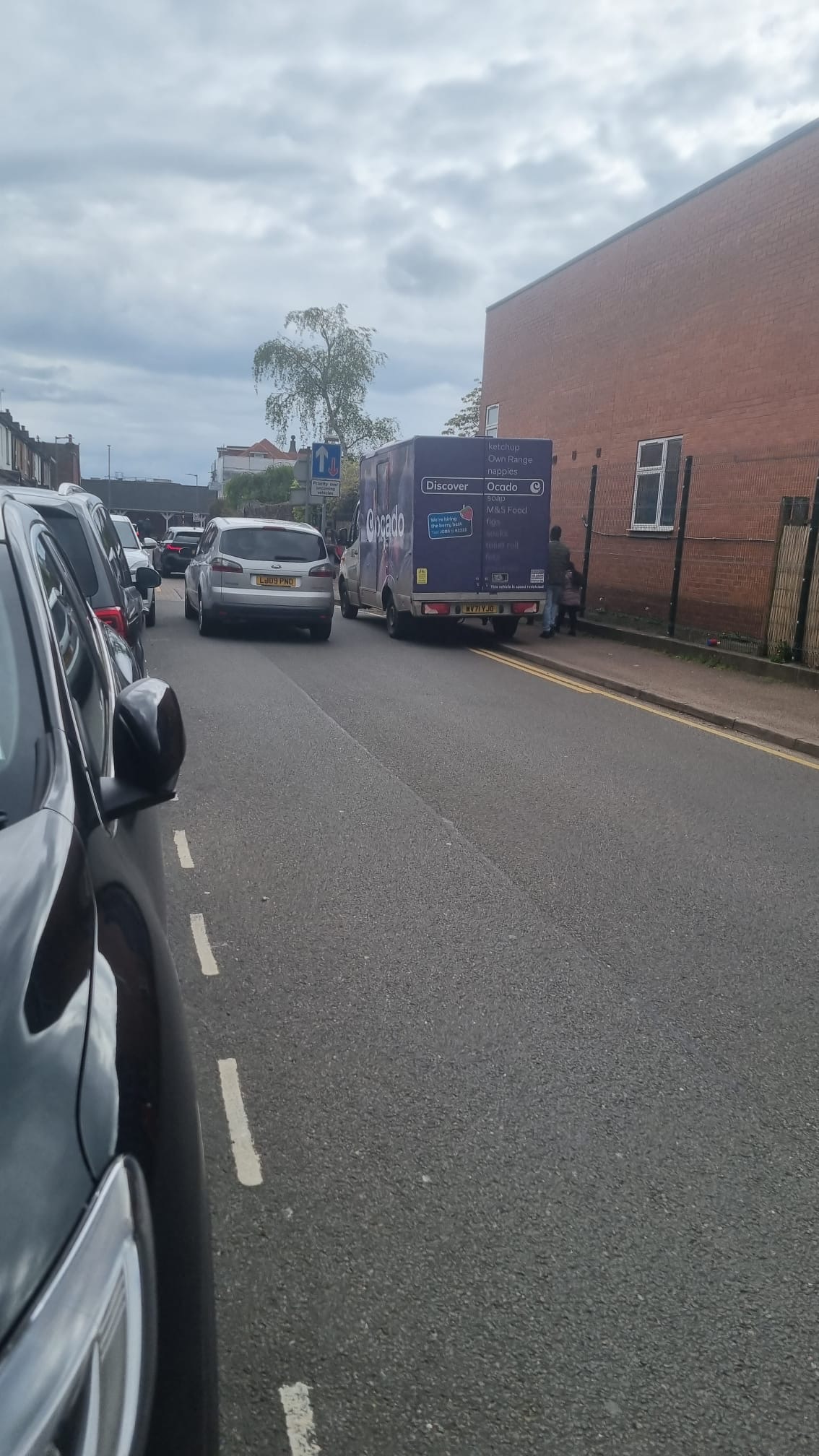 Dangerous parking outside Fleetville Infant and Nursery School