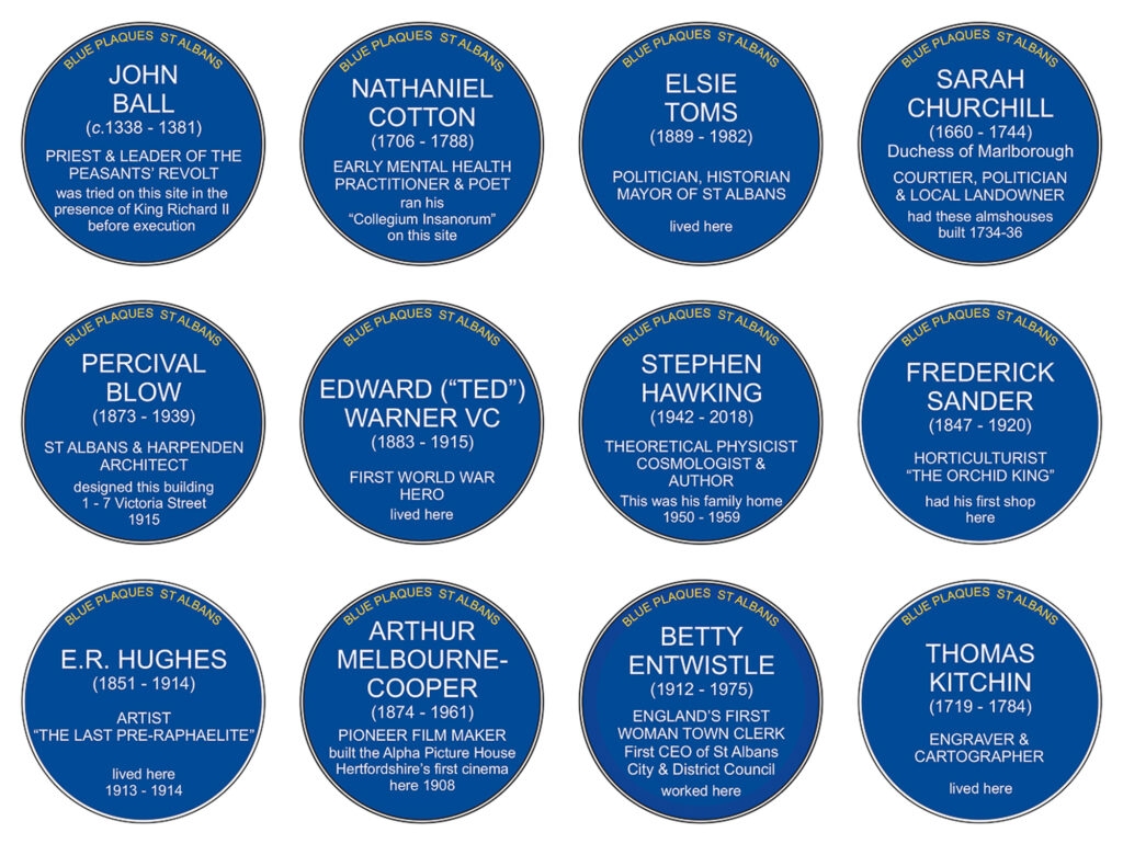 Blue Plaques St Albans