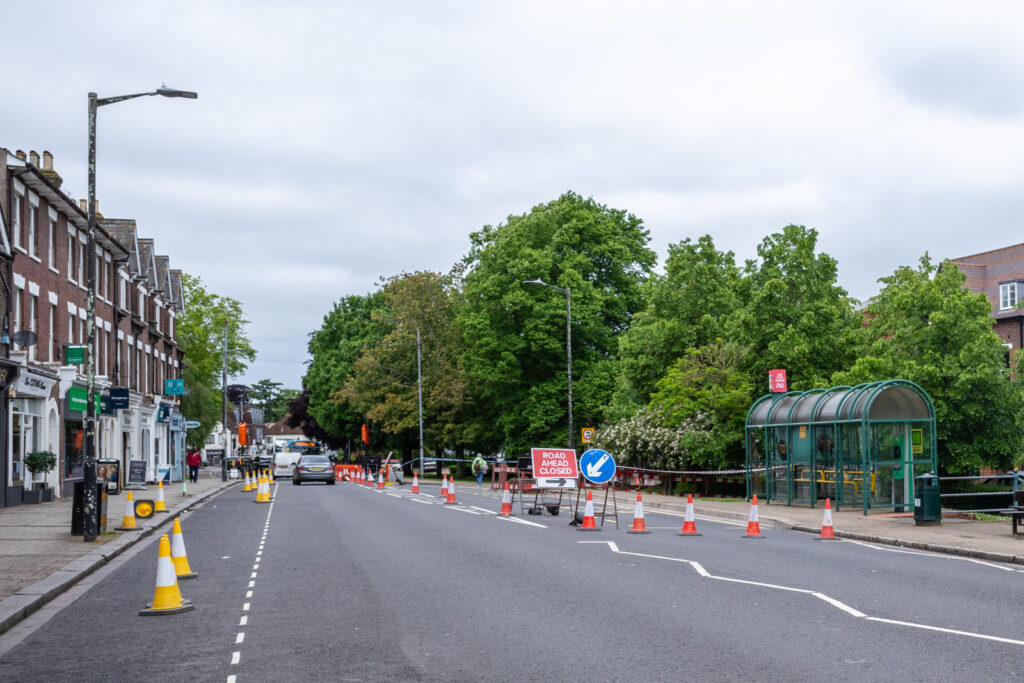 The aftermath of the gas leak in Harpenden. Photo: Steve Collins