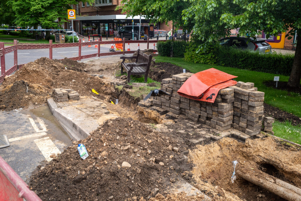 The aftermath of the gas leak in Harpenden. Photo: Steve Collins