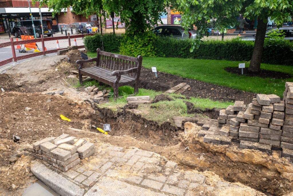 The aftermath of the gas leak in Harpenden. Photo: Steve Collins