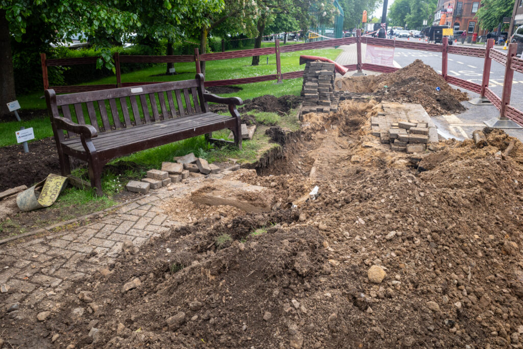 The aftermath of the gas leak in Harpenden. Photo: Steve Collins