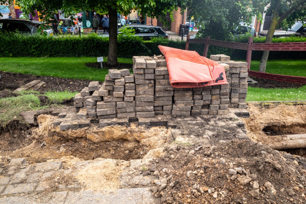 The aftermath of the gas leak in Harpenden. Photo: Steve Collins