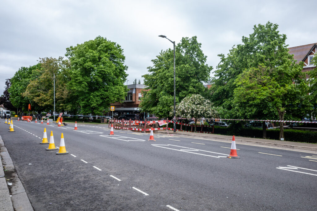 The aftermath of the gas leak in Harpenden. Photo: Steve Collins