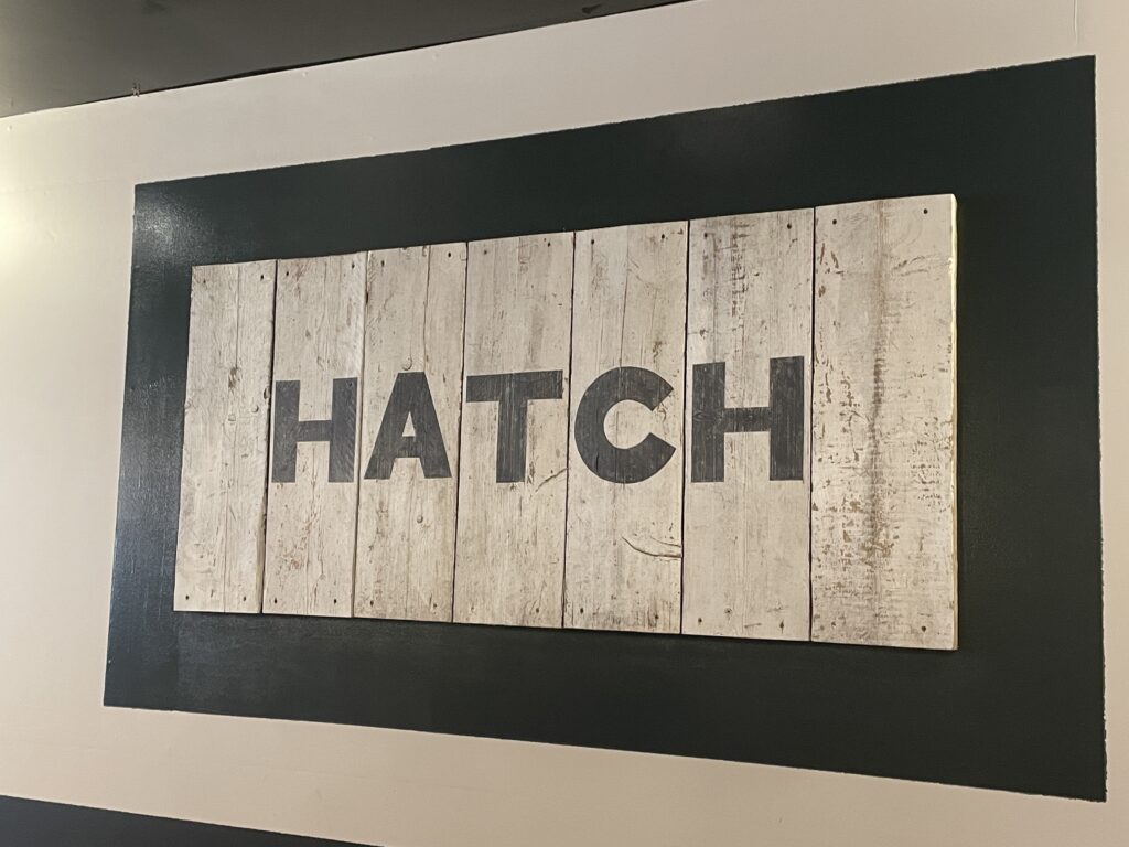 Hatch in Christopher Place, St Albans
