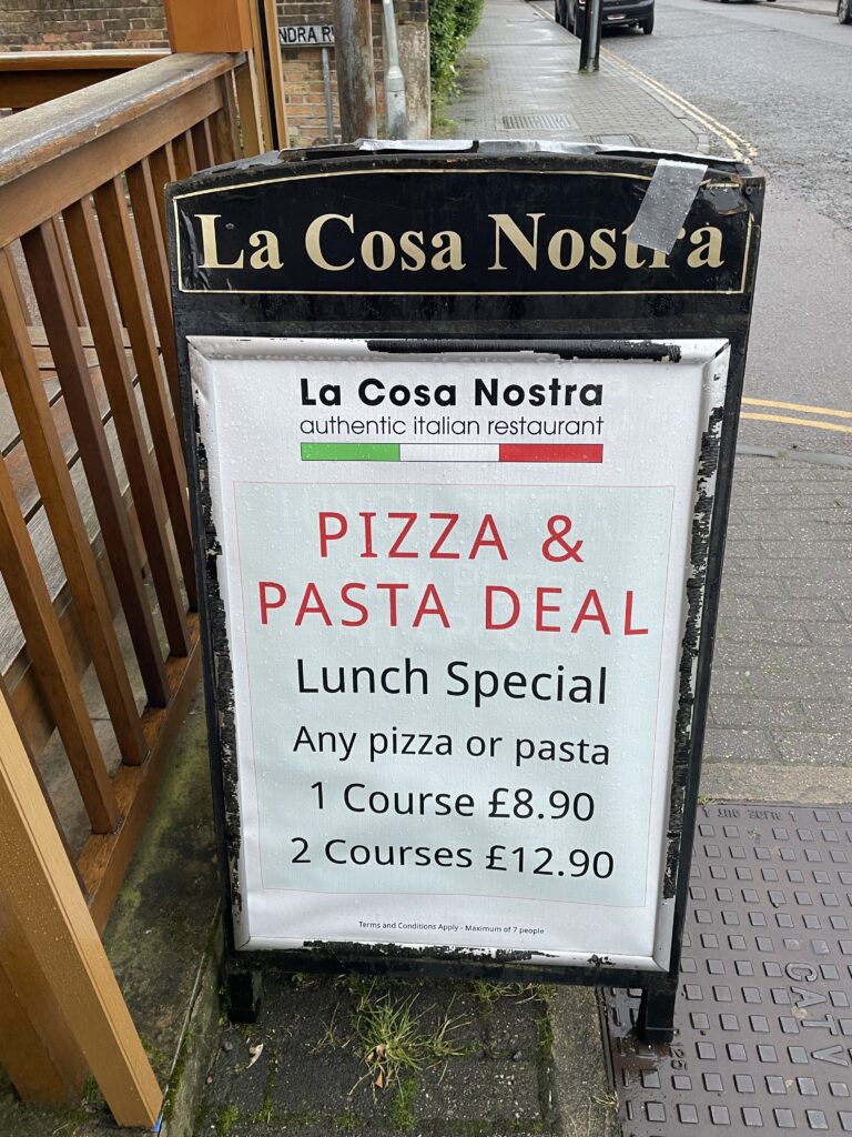 Cosa Nostra in Lattimore Road, St Albans