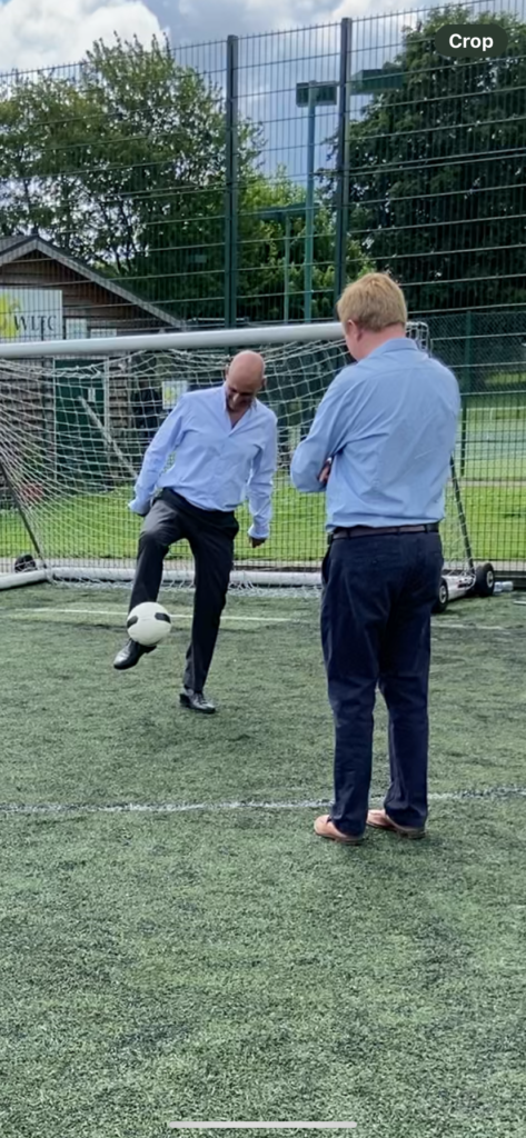 Oliver Dowden visited Nigel Gardner in Wheathampstead.
