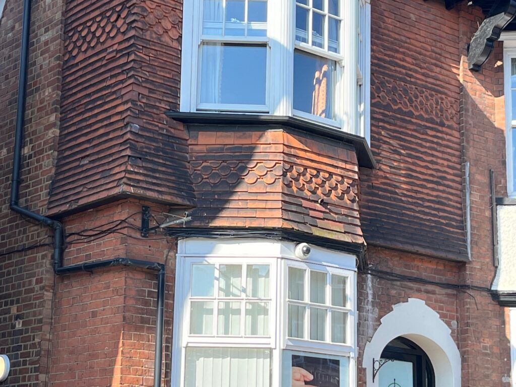 Ornate brickwork at 52 London Road.