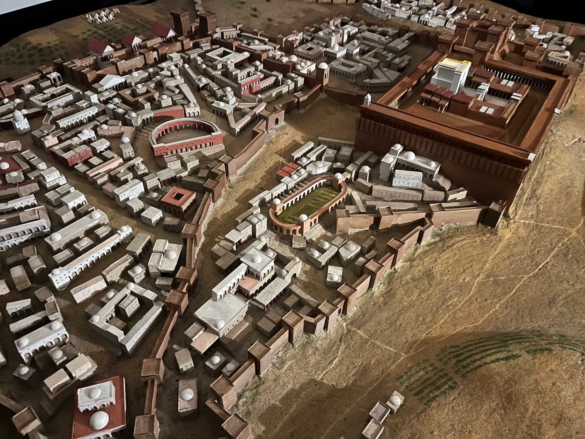 The huge model of Jerusalem.