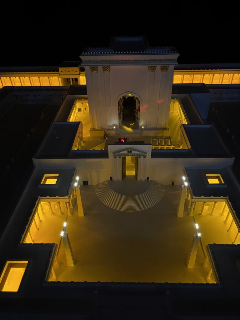 The model of Herod's Temple at The Jerusalem Experience.
