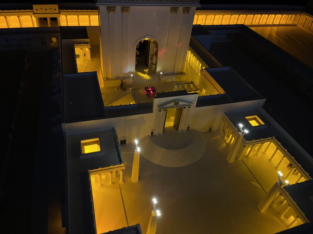 The model of Herod's Temple at The Jerusalem Experience.
