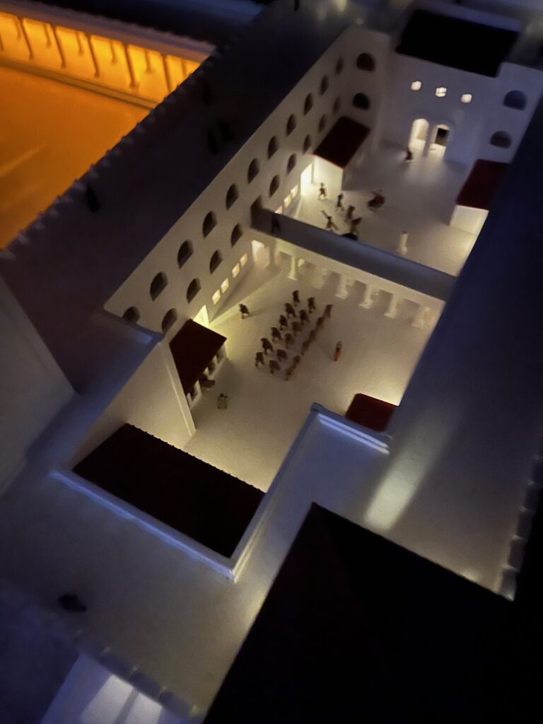 The model of Herod's Temple at The Jerusalem Experience.